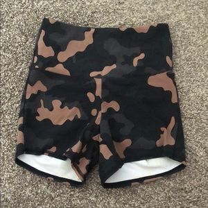 COPY - Camo High Waisted Shorts
